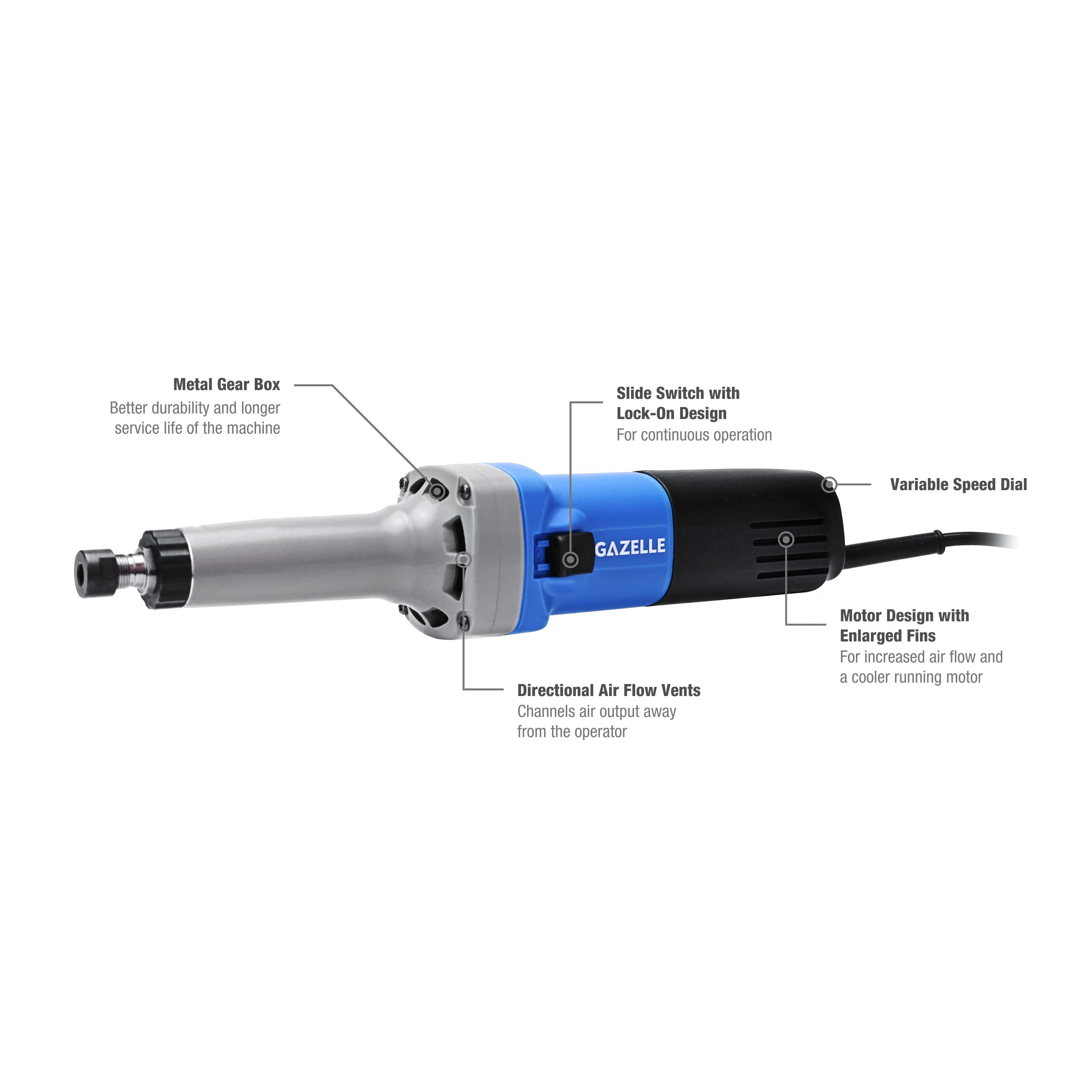 6mm Die Grinder 550W Slide Switch