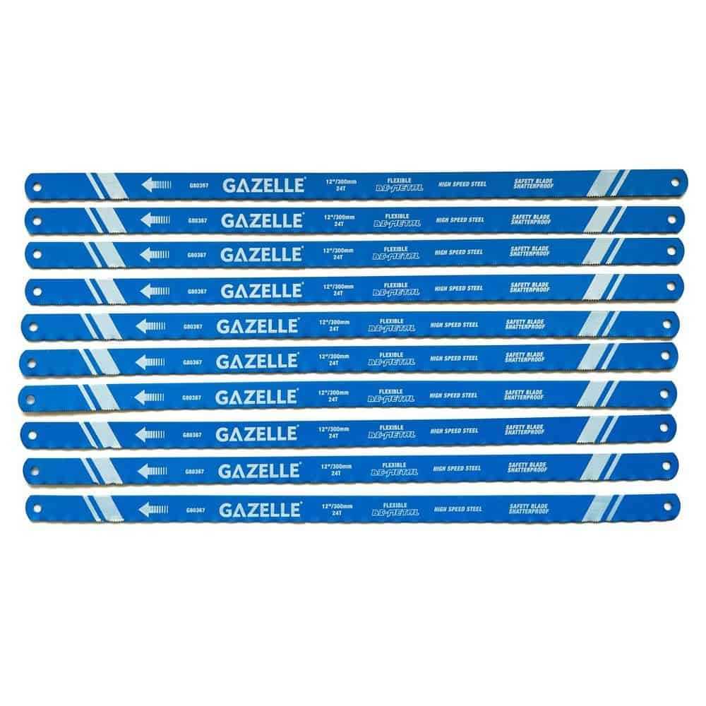 24T x 12 In. Bimetal HSS Hacksaw Blades, 100-Pieces