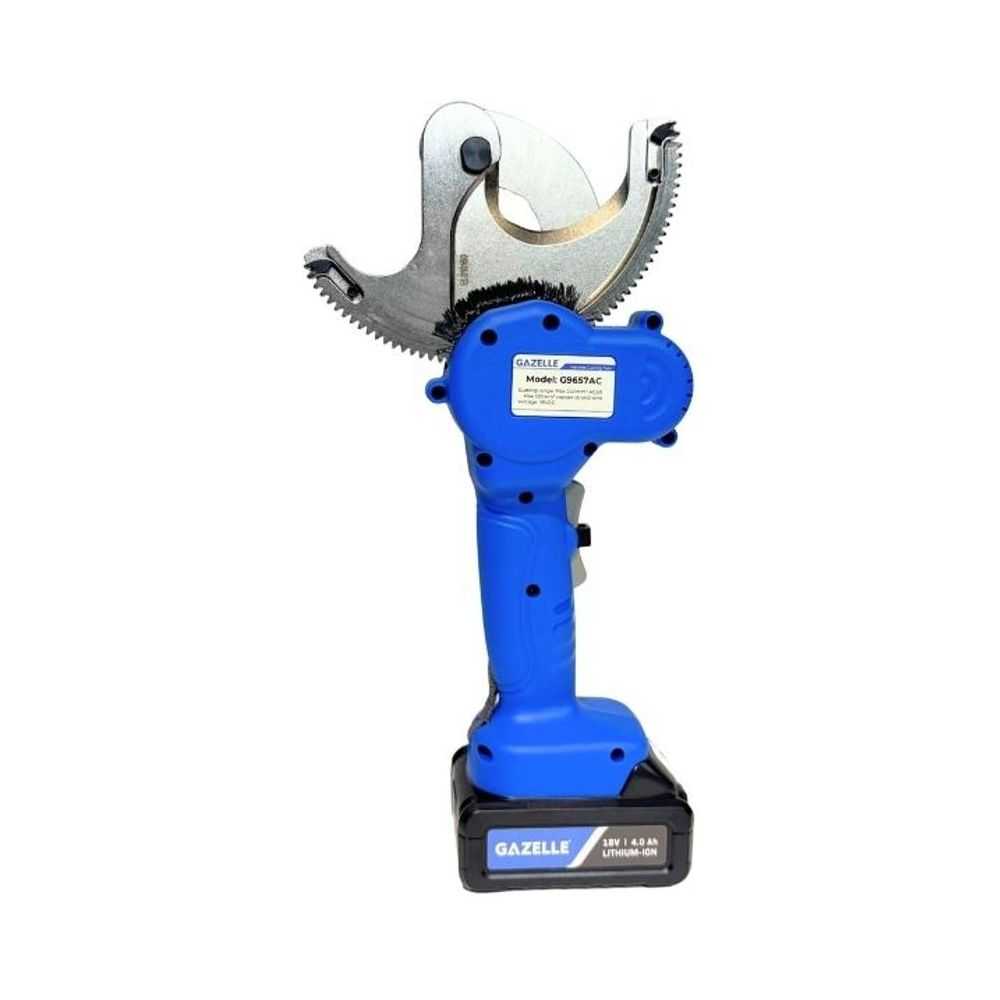 18V Ratcheting Cable Cutter, 240mm(sq) Acsr Cable & 100mm(sq) Cu Wire by Mechanical Extrusion Force
