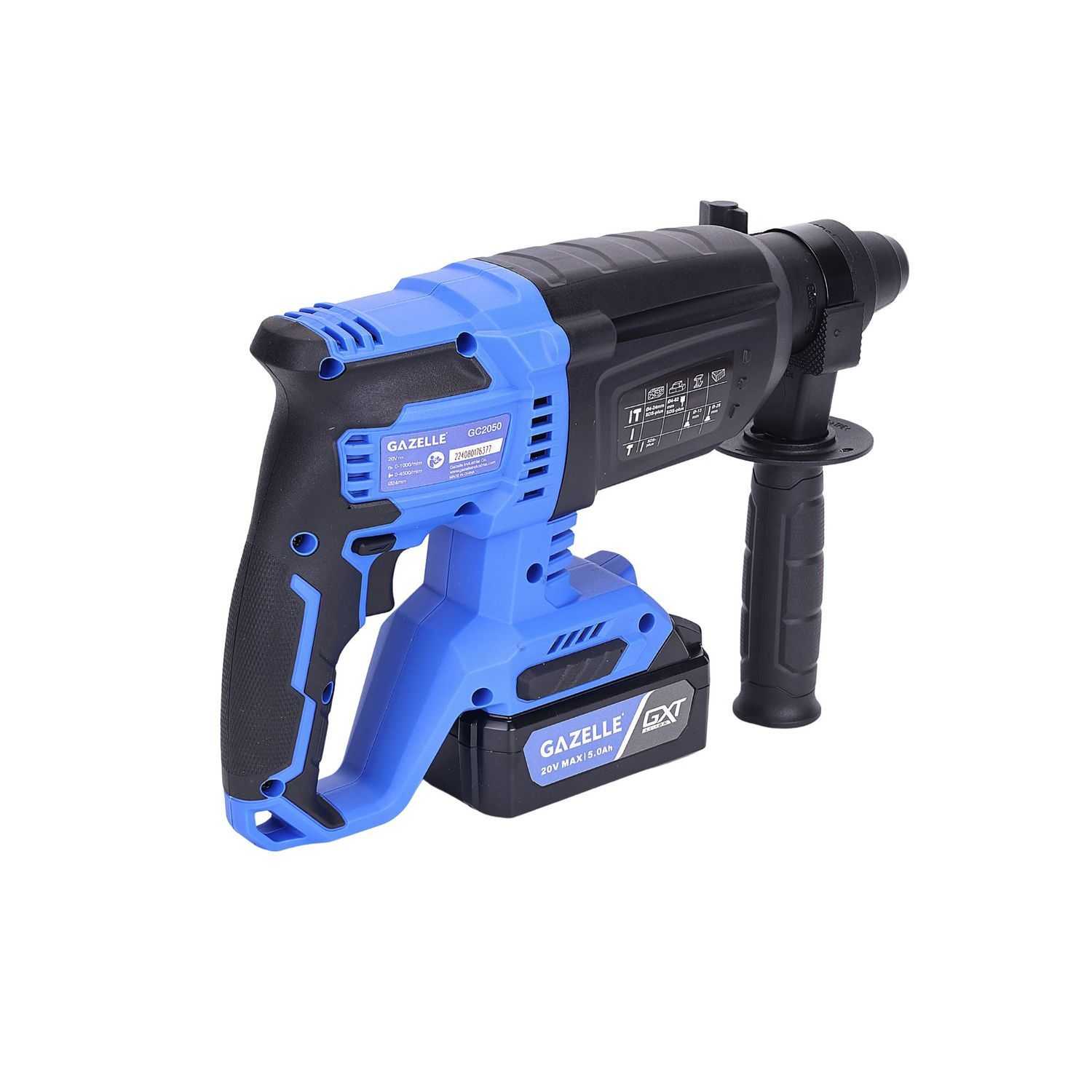 20V Brushless 24mm SDS Plus Hammer Drill, 2.7J Impact Energy