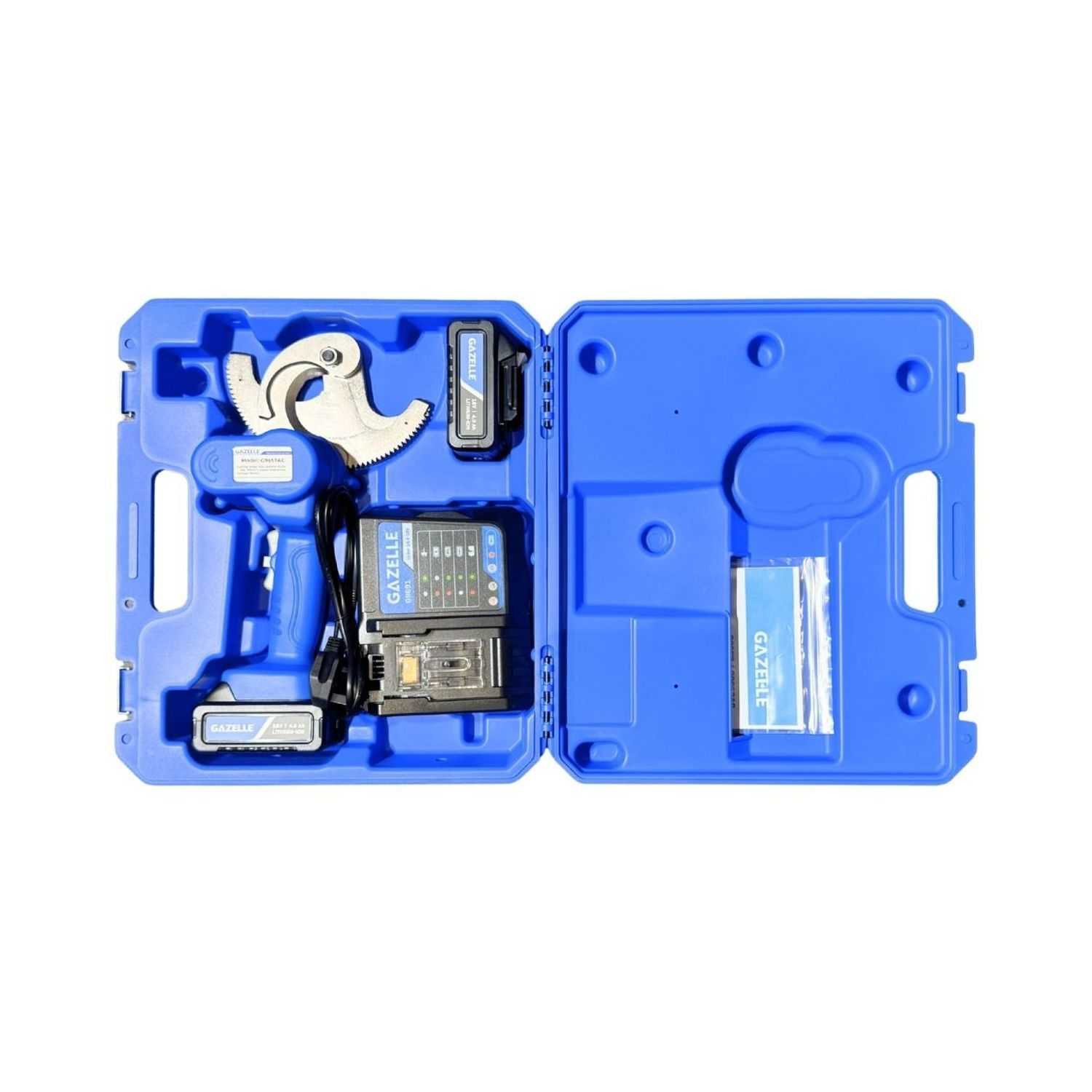 18V Ratcheting Cable Cutter, 240mm(sq) Acsr Cable & 100mm(sq) Cu Wire by Mechanical Extrusion Force