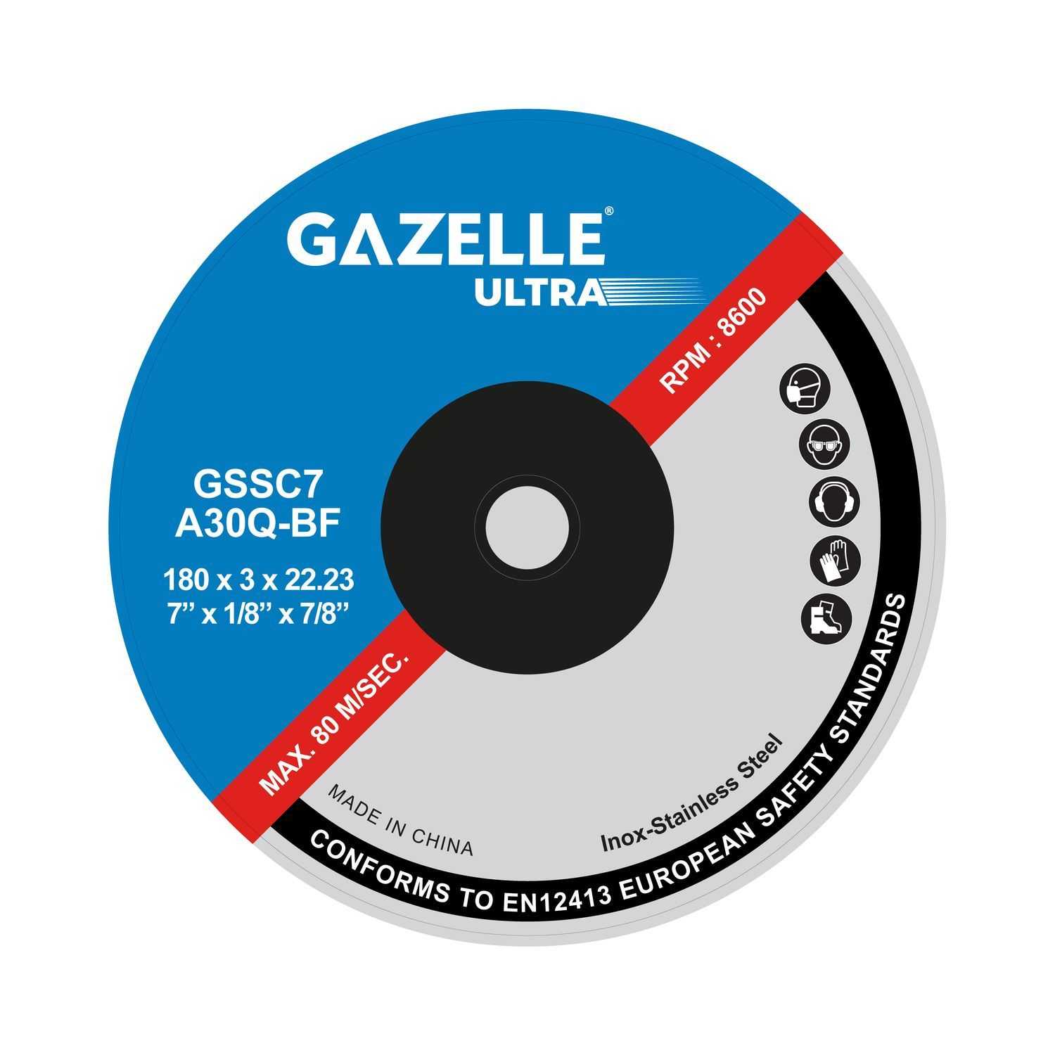 7 In. Stainless Steel Cutting Disc, Ultra