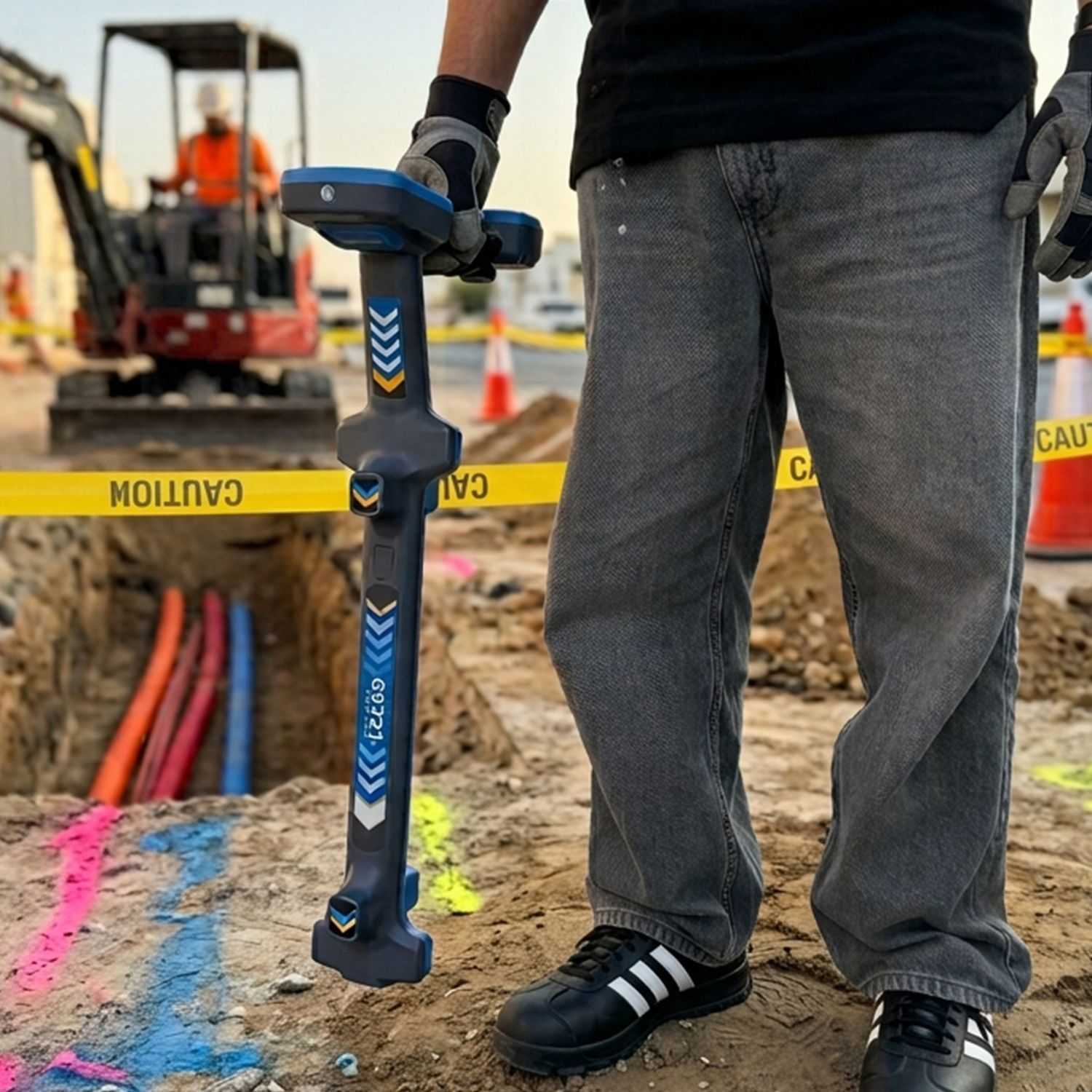 Underground Utility Locator, Max Depth 10m, 5 Active Frequencies