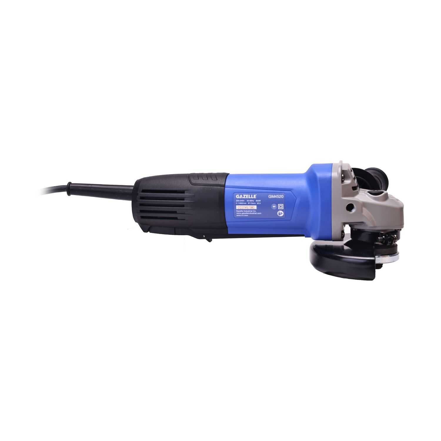 220V 4.5" Angle Grinder with Paddle Switch, 800W