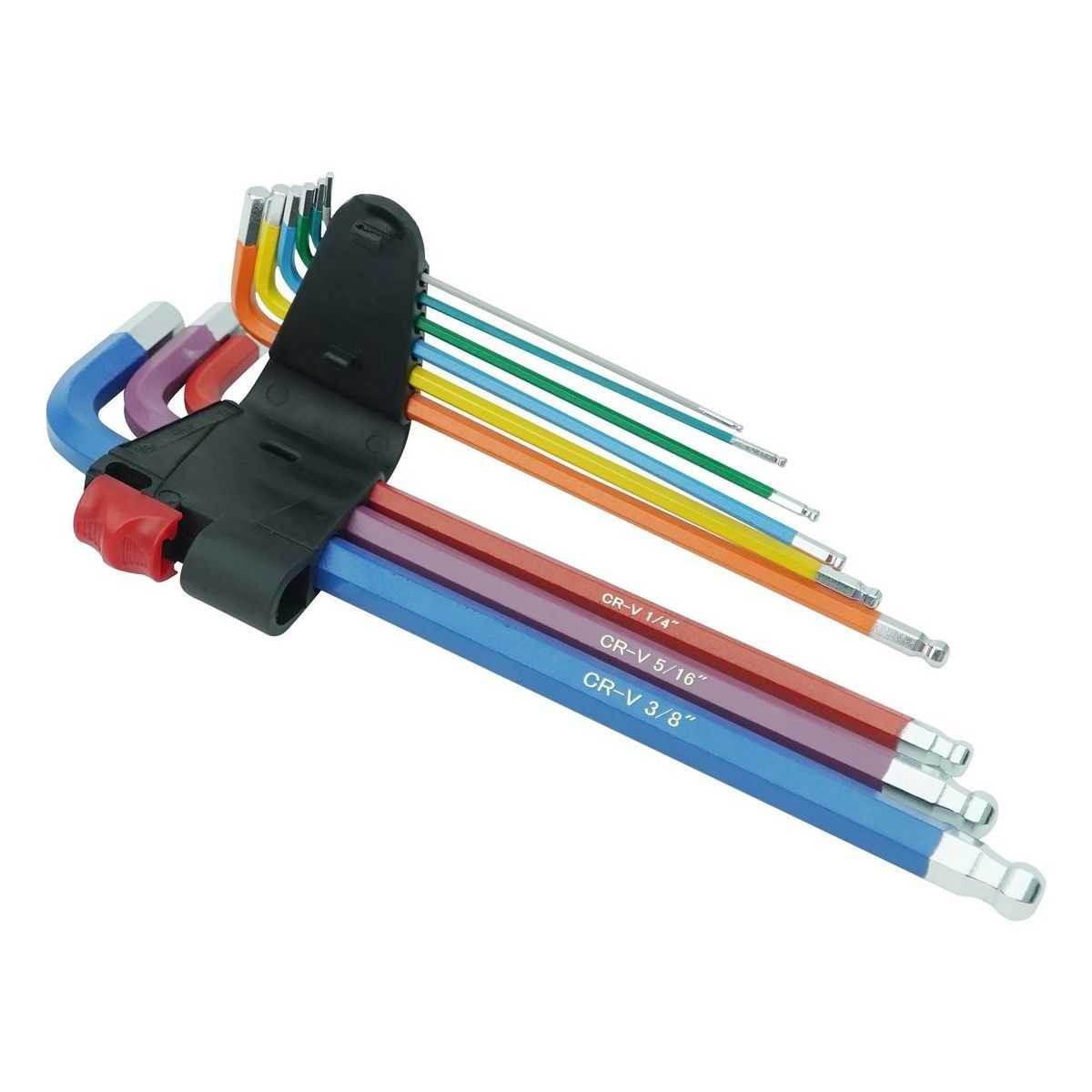 Long Arm Metric Hex Key Set, 9 Pcs