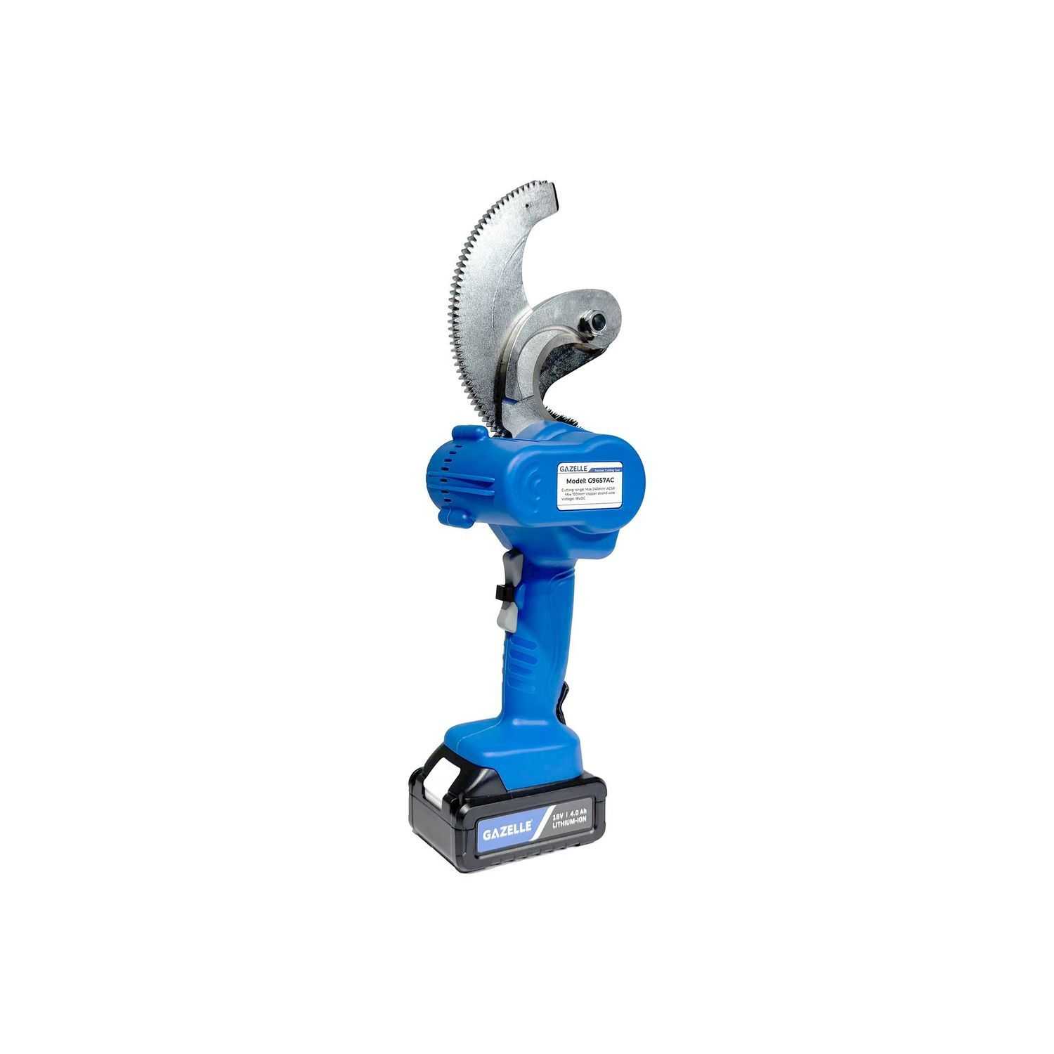 18V Ratcheting Cable Cutter, 54mm Acsr Cable & 100mm(sq) Cu Wire by Mechanical Extrusion Force